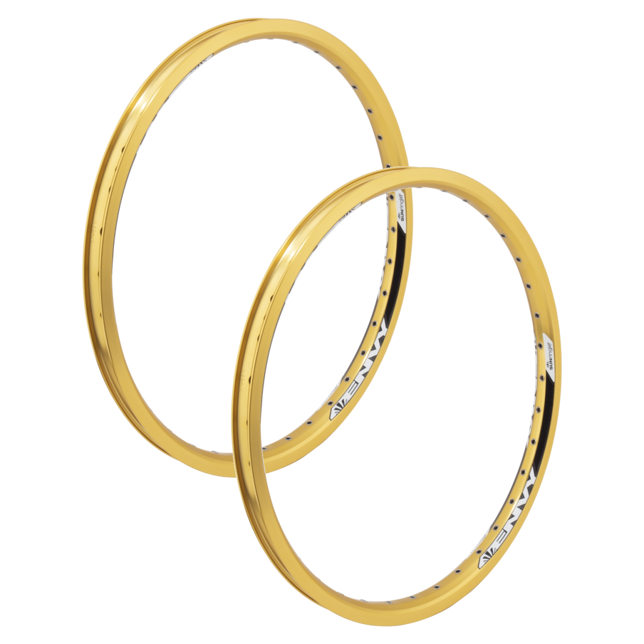 Pack of 2 Envy RR Sun Ringle 20in Envy RR Gold 36 | Eyeletted Spoke Holes