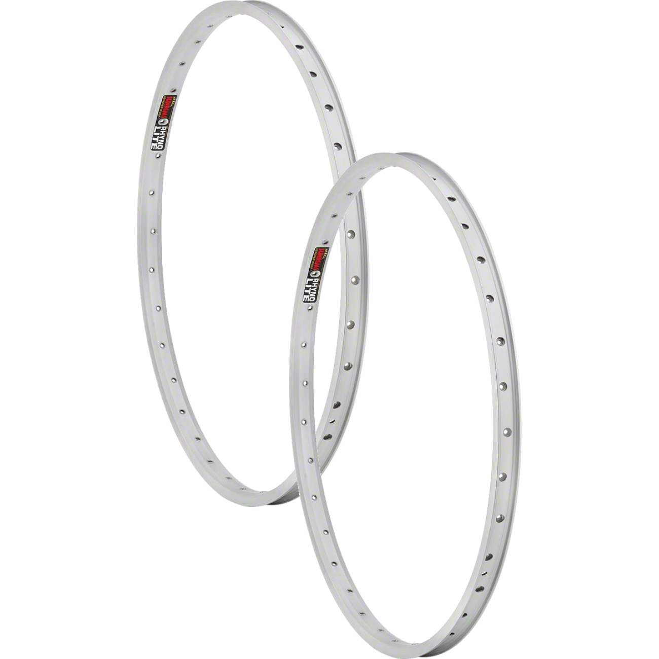 Pack of 2 Sun Ringle Rhyno Lite Rim - 26", Silver, 36H, Clincher