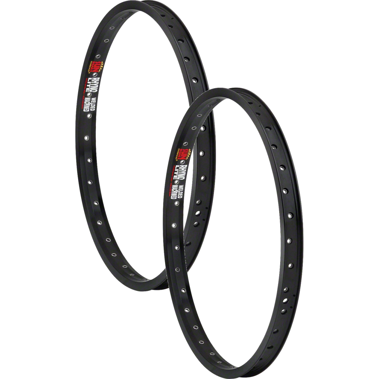 2 Pack Sun Ringle Rhyno Lite XL Rim - 24", Rim, Black, 36H, Clincher, Schraeder