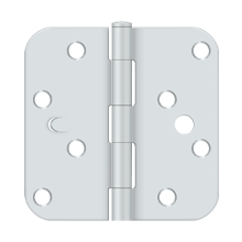 Deltana S44R5SEC 4 x 4 x 5/8 Radius Hinge, Security