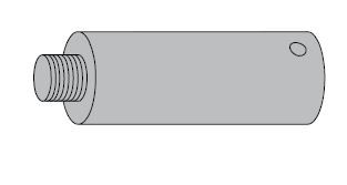 LCN SEM7810E200AL 2" Magnet Extension 689 Aluminum Finish