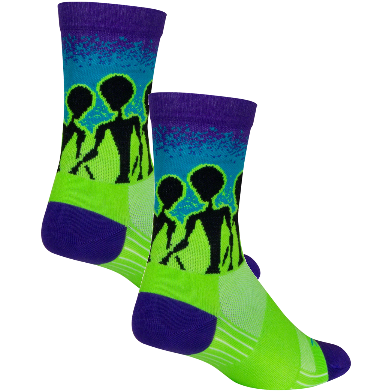 Pack of 2 SockGuy Visitors SGX Socks - 6", Small/Medium