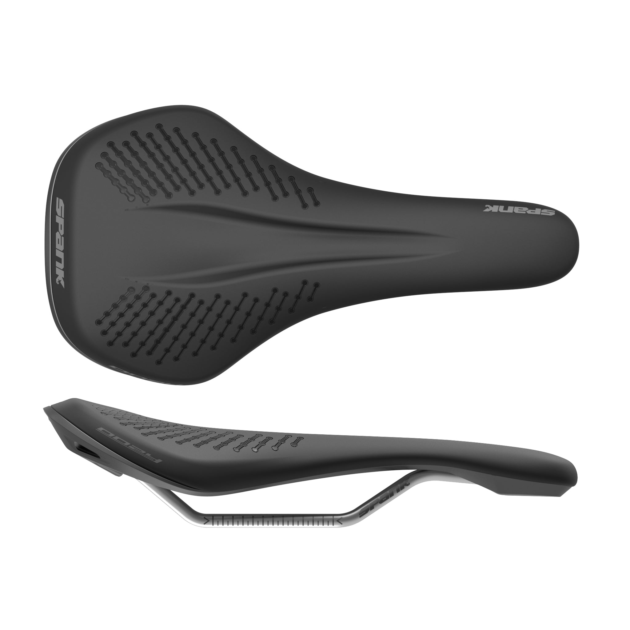 Bike Saddle Spank OOZY 220 - Chromoly, Black/Gray