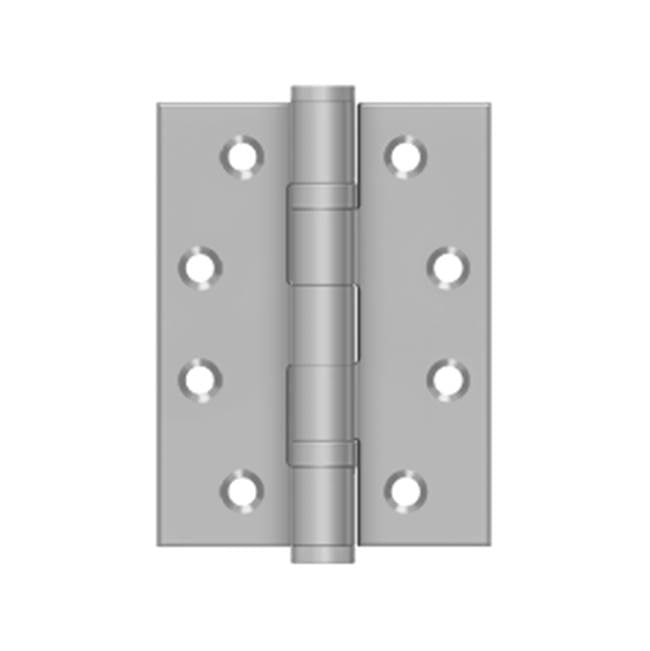 Deltana SS4030BU32D 4 x 3 Square Corner Hinge - Brushed Stainless