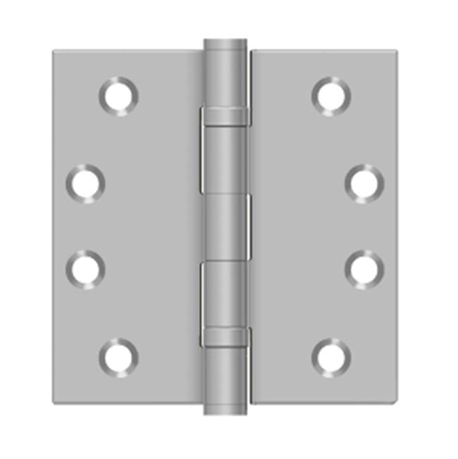 Deltana SS44BU32D-R 4 x 4 Square Hinge, Residential - Brushed Stainless