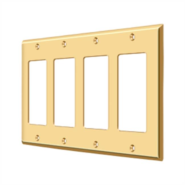 Deltana SWP4744 Switch Plate, Quadruple Rocker