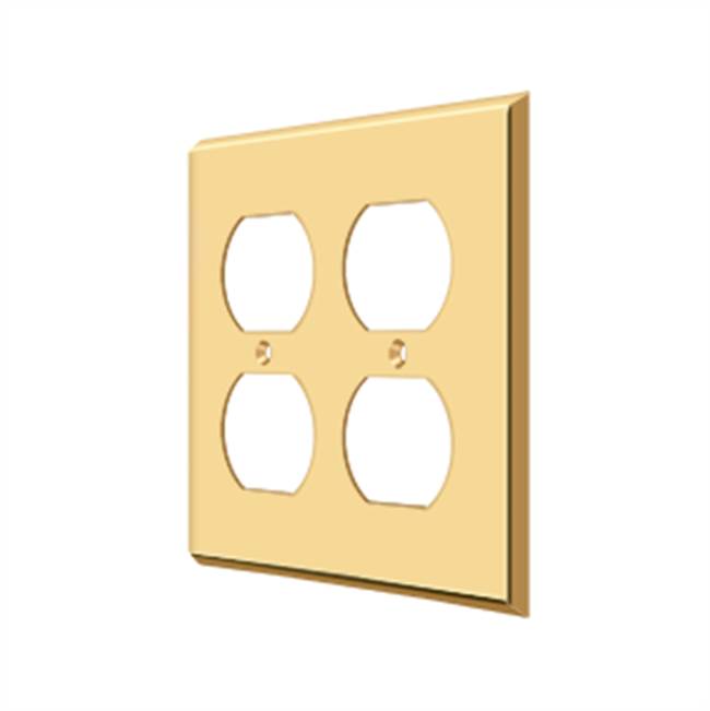 Deltana SWP4771 Switch Plate, Quadruple Outlet
