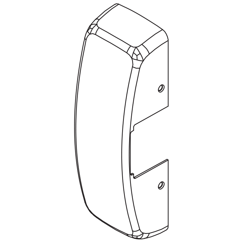 Sargent 68-0405 32 Chassis Cover for Sargent 8700 Series Exit Devices, Bright Stainless Steel