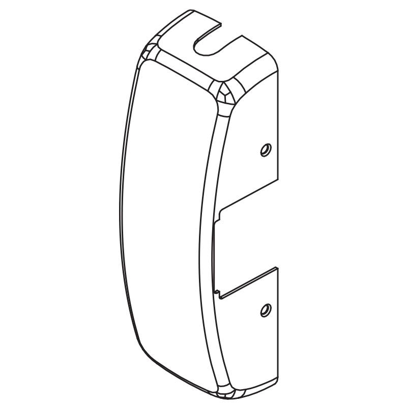 Sargent 68-0405 EN Chassis Cover for Sargent 8700 Series Exit Devices, Aluminum