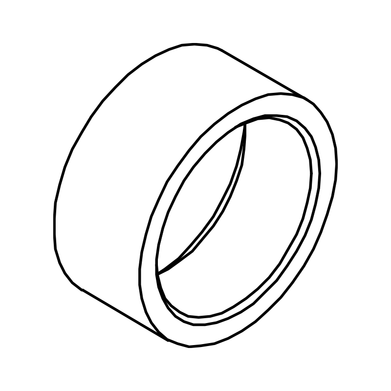 Sargent 97-0350 10B Cylinder Collar, Oil Rubbed Bronze Finish