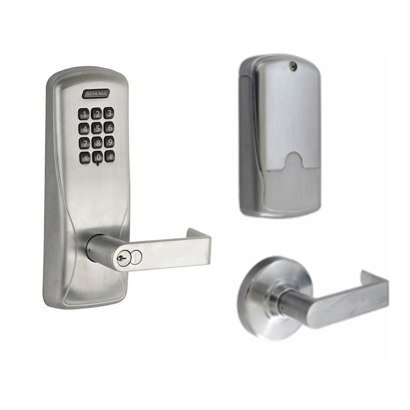Schlage Electronics CO100MS70 KP RHO 626 JD CO-100 Standalone Classroom Electronic Mortise Lock, Keypad Reader, Rhodes Lever, FSIC Prep, Satin Chrome