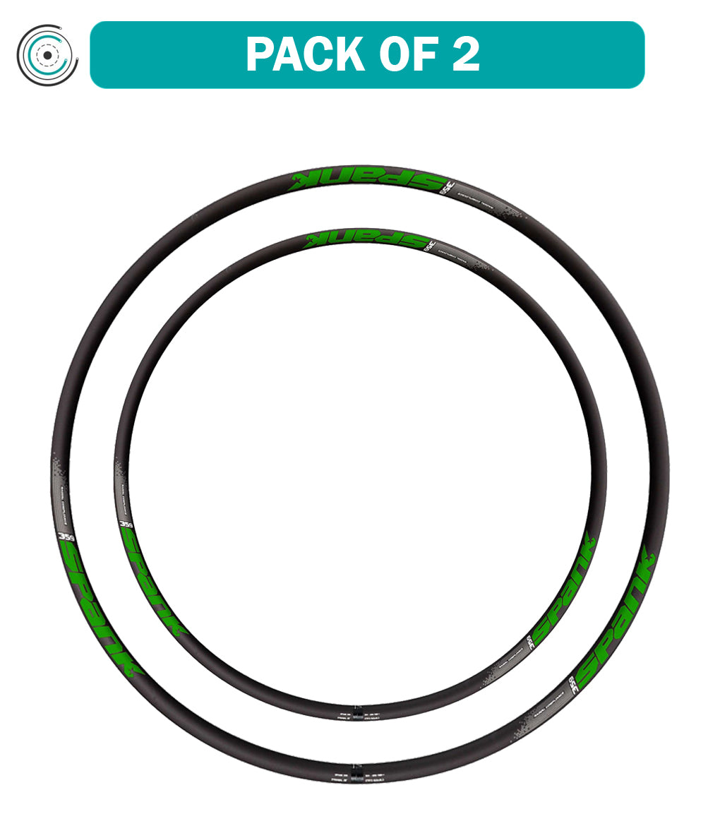 Pack of 2 SPANK 350 Vibrocore‚Ñ¢ Rim, 29" Black Green