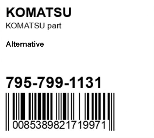 Komatsu 795-799-1131 Gear Alternative