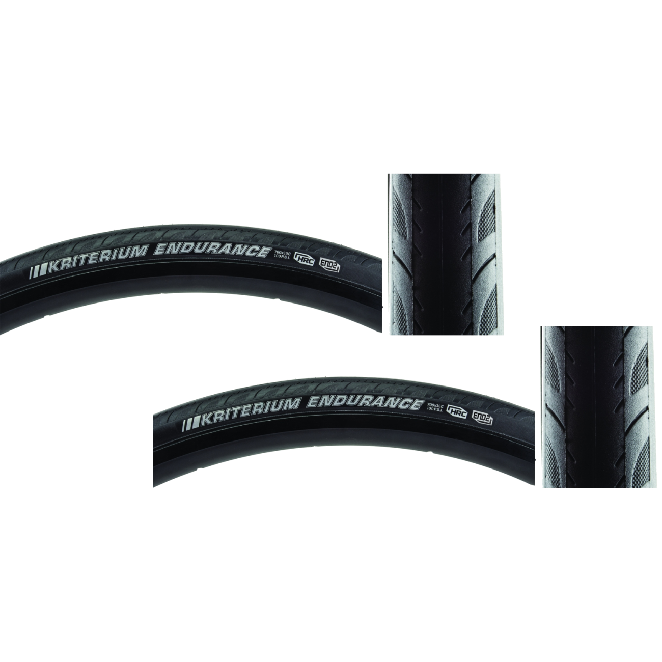 Pack of 2 Kenda Kriterium Enduro Pro 700x30 ClincherFold TPI 100 Black/Bsk 214289