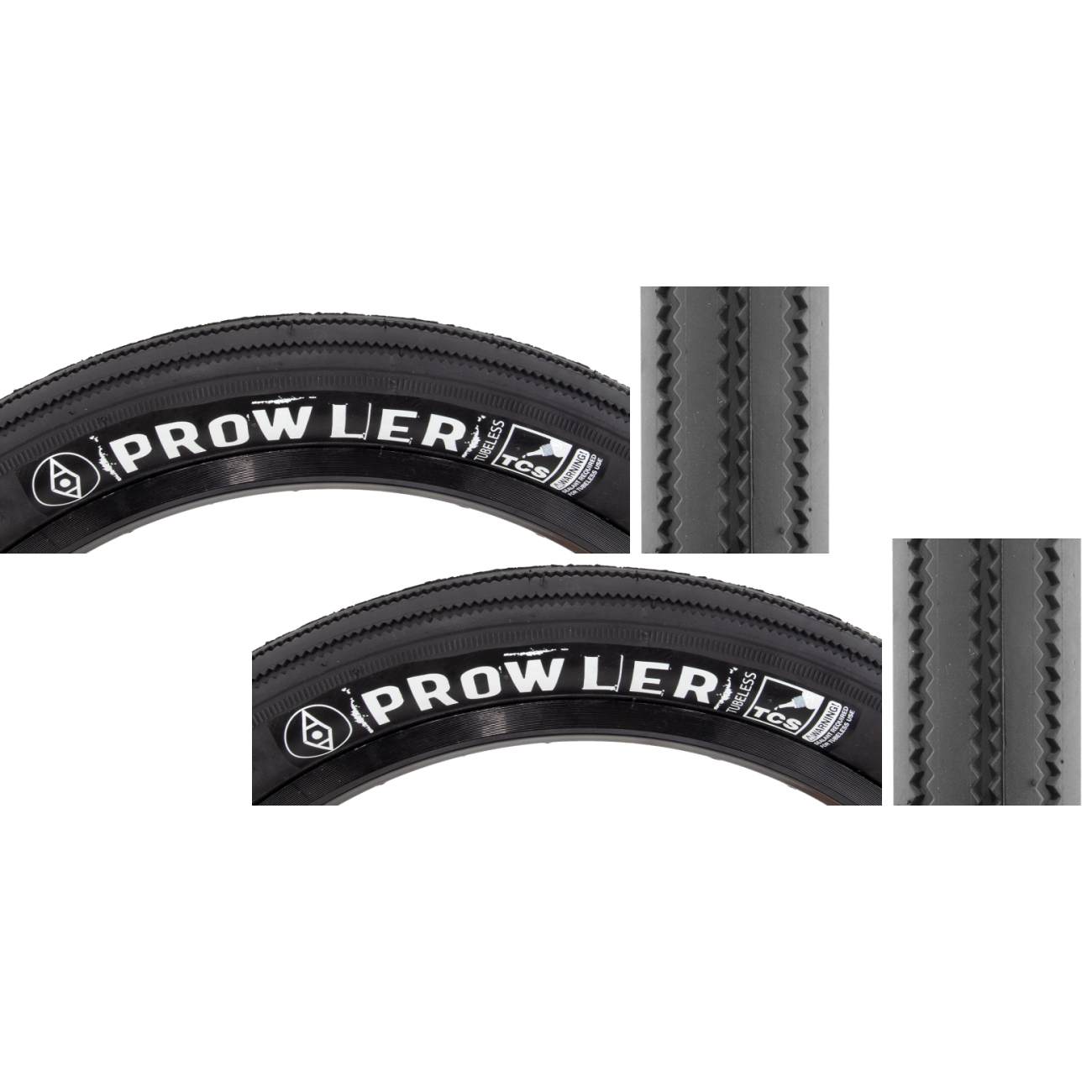 Pack of 2 Alienation TCS Prowler Tire Tubeless Folding Dual Compound Black