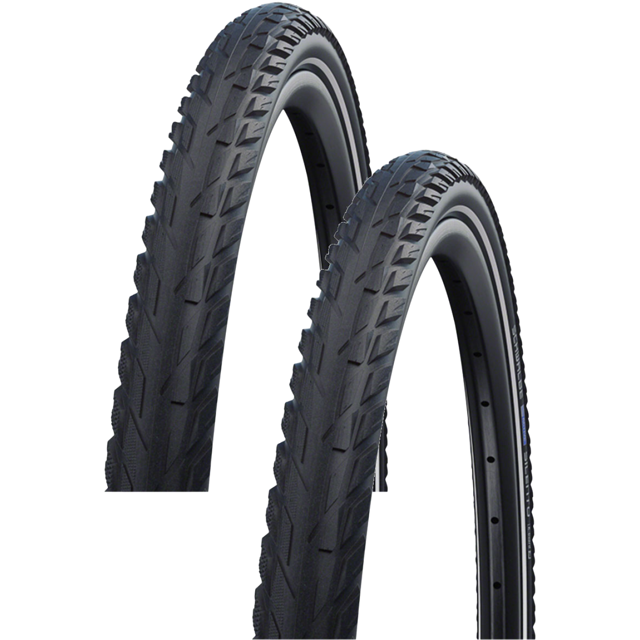 2 Pack Schwalbe Silento Tire 700 x 45 Wire Black/Reflective Active KGuard 11100241.01