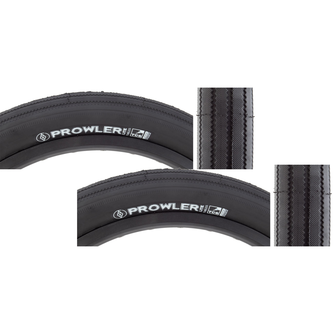 Pack of 2 Alienation TCS Prowler Lite Street 20x2.25 Tubeless TPI 85 Bk/Blk