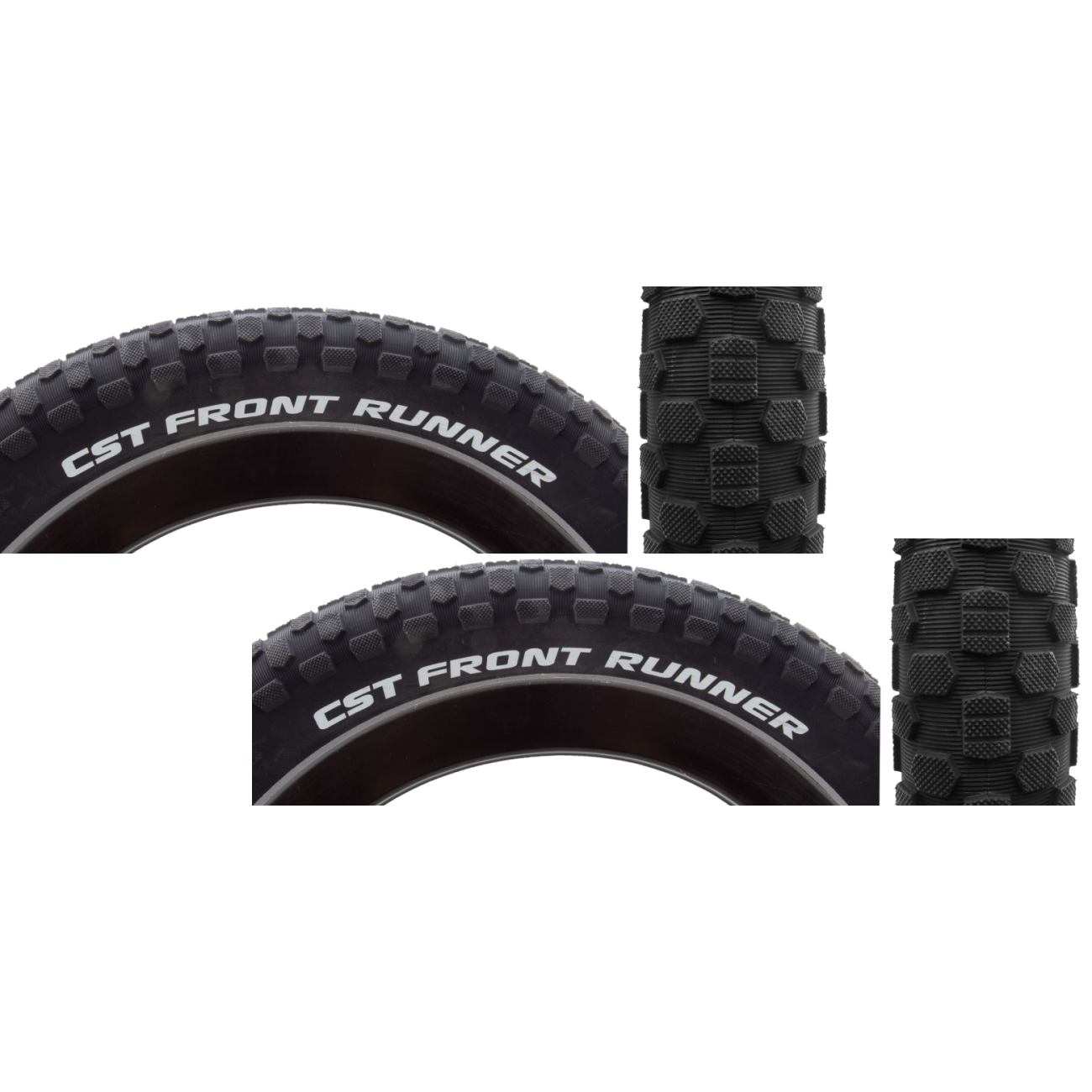 Pack of 2 Cst Premium Front Runner 20x3.3 Wire TPI Bk/Blk TB00458400