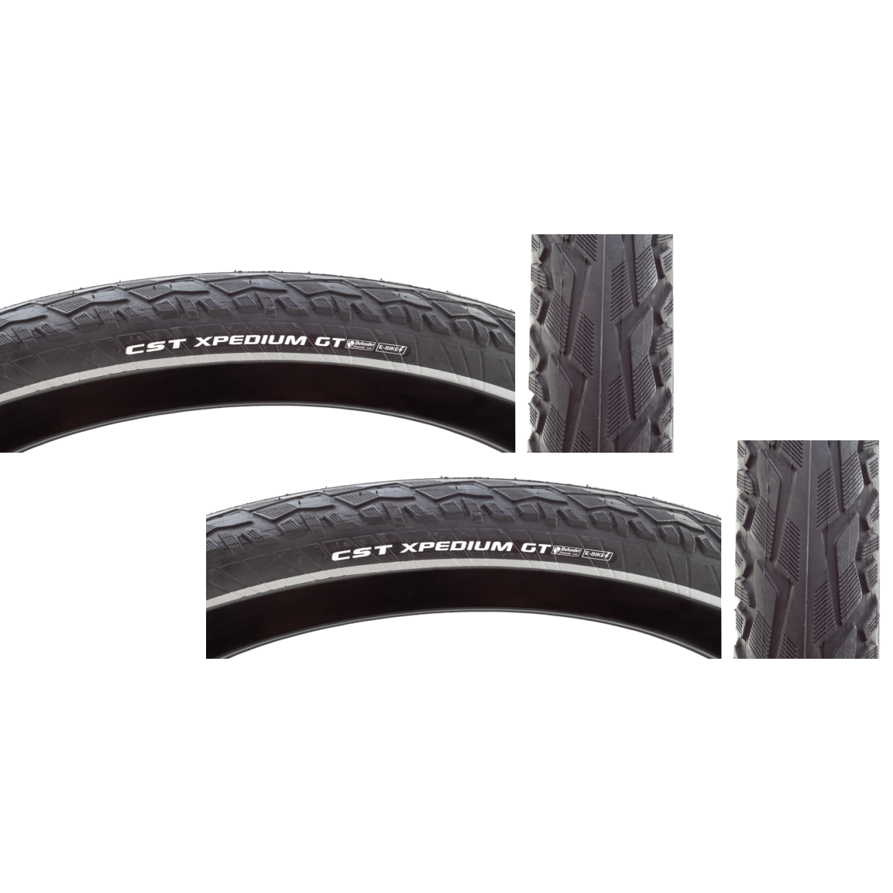 Pack of 2 Cst Premium Xpedium GT 700x47 Wire TPI 55 Bk/Blk TB00520200