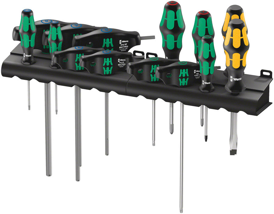 Wera Bicycle Big Pack 1, 14 pieces - Bicycle Tool Kit w/ Screwdrivers and Holder