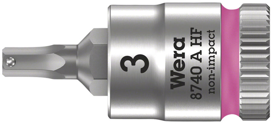 Wera 8740 A HF Bit 1/4" - 3mm x 28mm Knurling On The Rear End