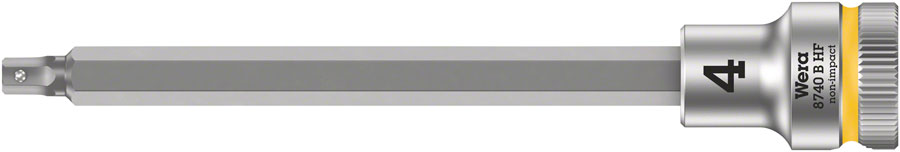 Wera 8740 B HF Bit 3/8" - 4mm x 107mm Knurling On The Rear End