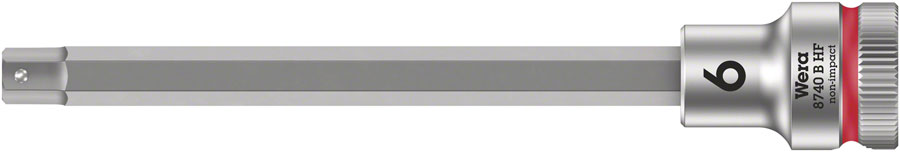 Wera 8740 B HF Bit 3/8" - 6mm x 107mm Knurling On The Rear End