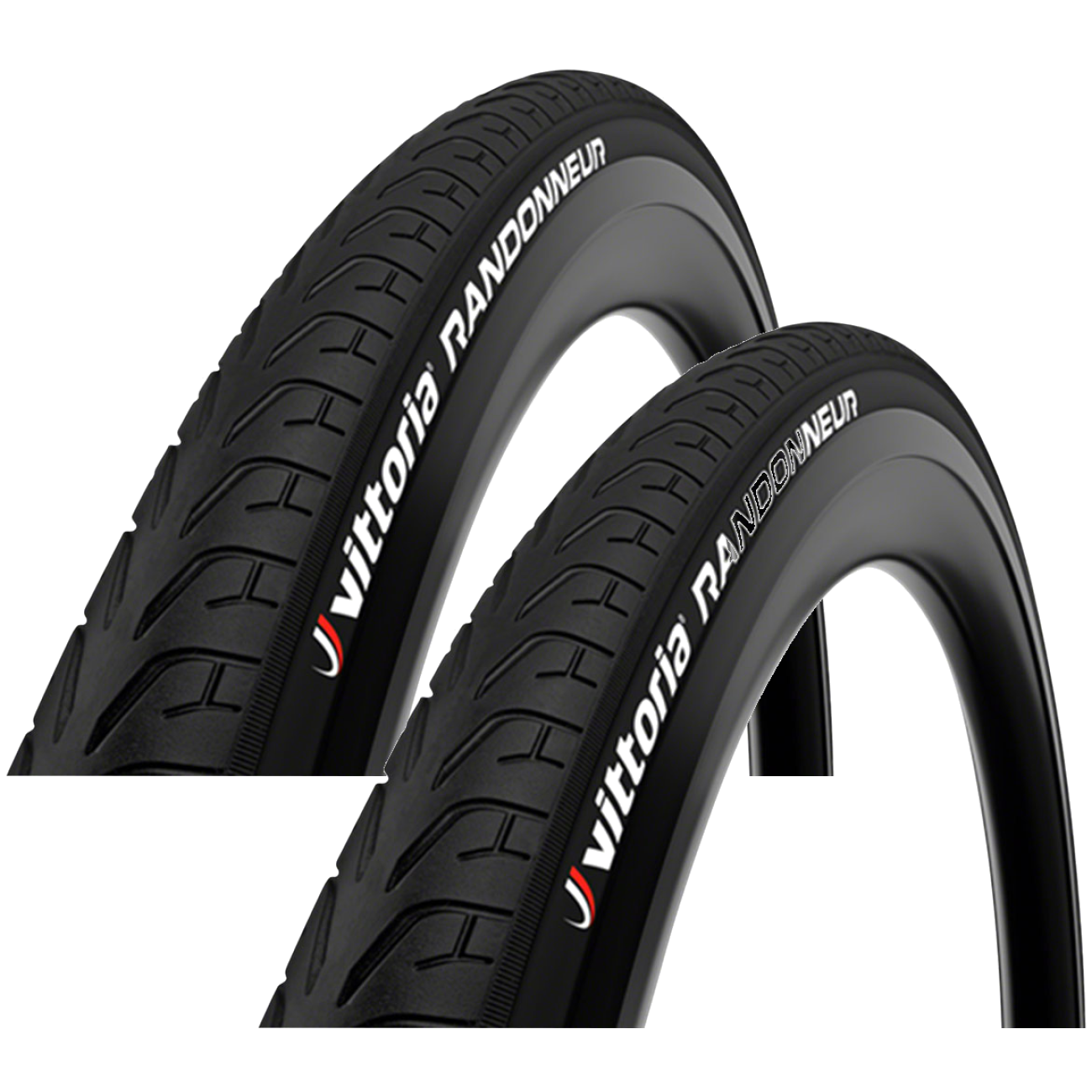 Pack of 2 Vittoria Randonneur Tire 700 x 28 TPI 26 Clincher Wire Black Touring Hybrid 1113442428111TG