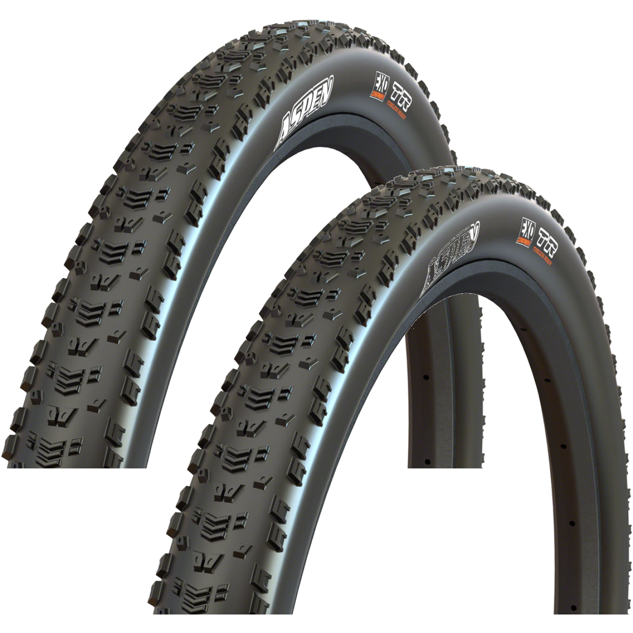 Maxxis Aspen Tires 29 x 2.25 Tubeless Black Dual EXO Casing Pack of 2 TB96895500