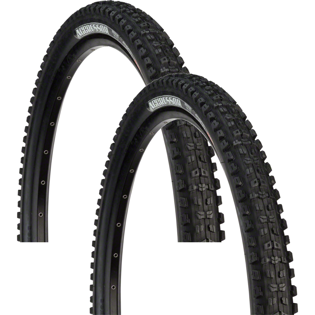 2 Pack Maxxis Aggressor Tire Tubeless Folding Black Dual EXO Casing 29 x 2.3 TB96882000