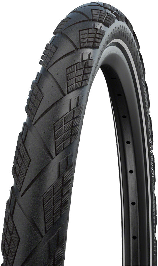 Schwalbe Marathon Efficiency Tire - 700 x 35, Clincher, Folding, Black/Reflective, Evolution Line, Super Race, V-Guard, 11654577