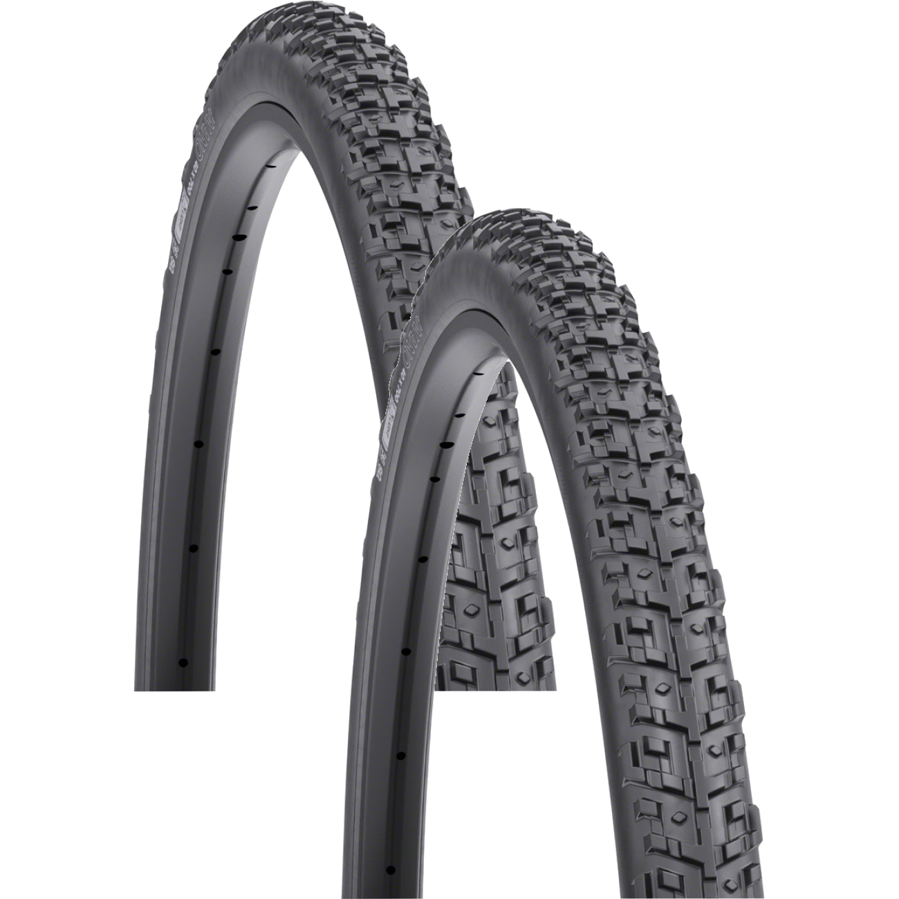 WTB Gravel Tire Pack of 2 Nano TCS Tubeless Folding Black Light Fast Rolling W010-0847
