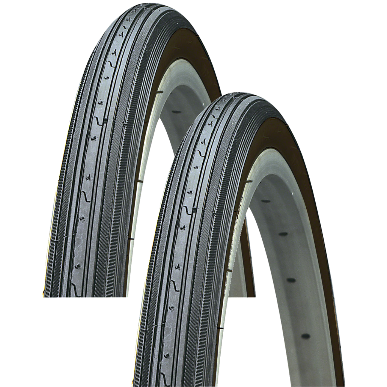 Pack of 2 Kenda Street K34 Tire 27 x 11/4 Clincher Wire Black Road Bike 5920004