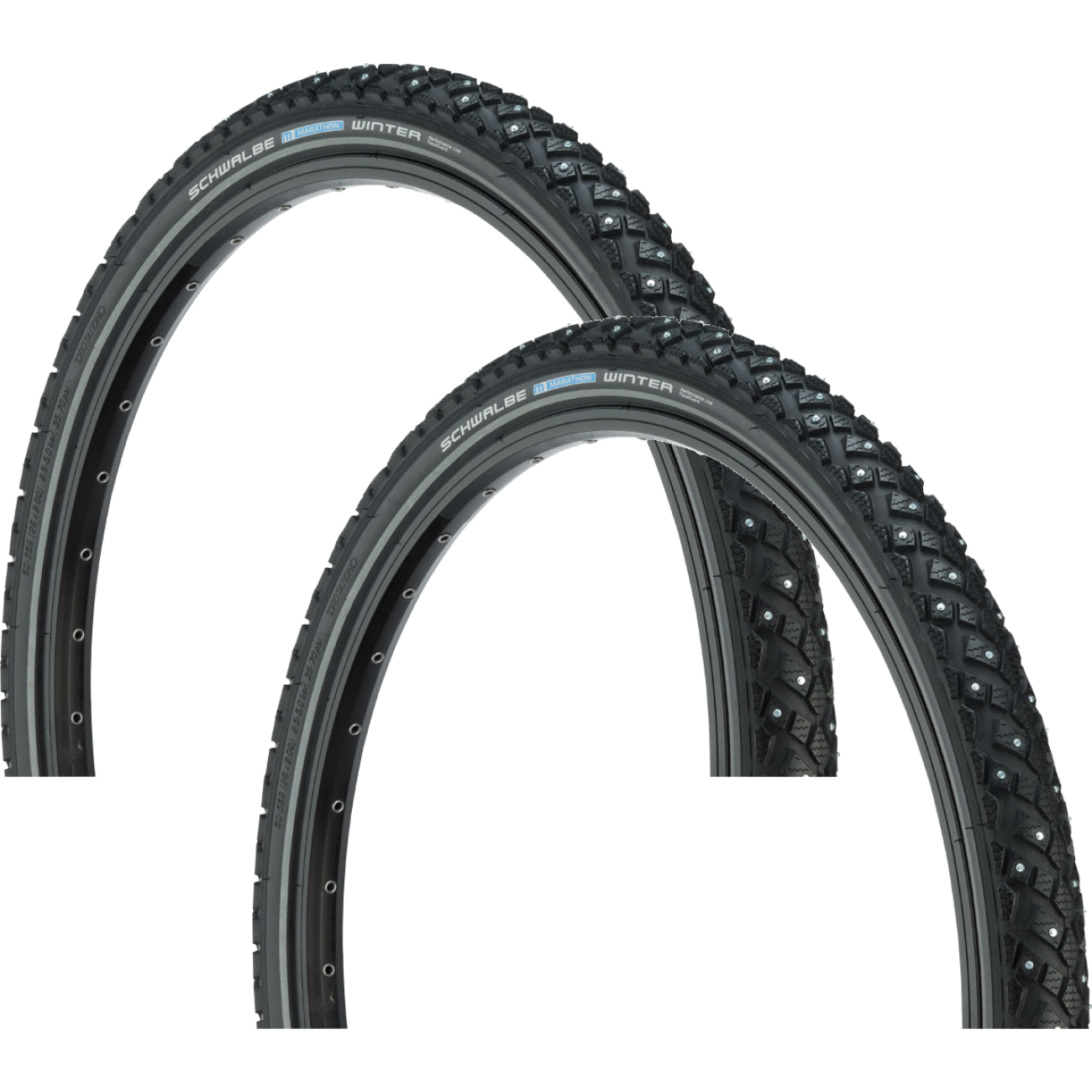 Pack of 2 Schwalbe Marathon Winter Plus Tire 26 x 2 ClincherPerformance Line 11100598.01