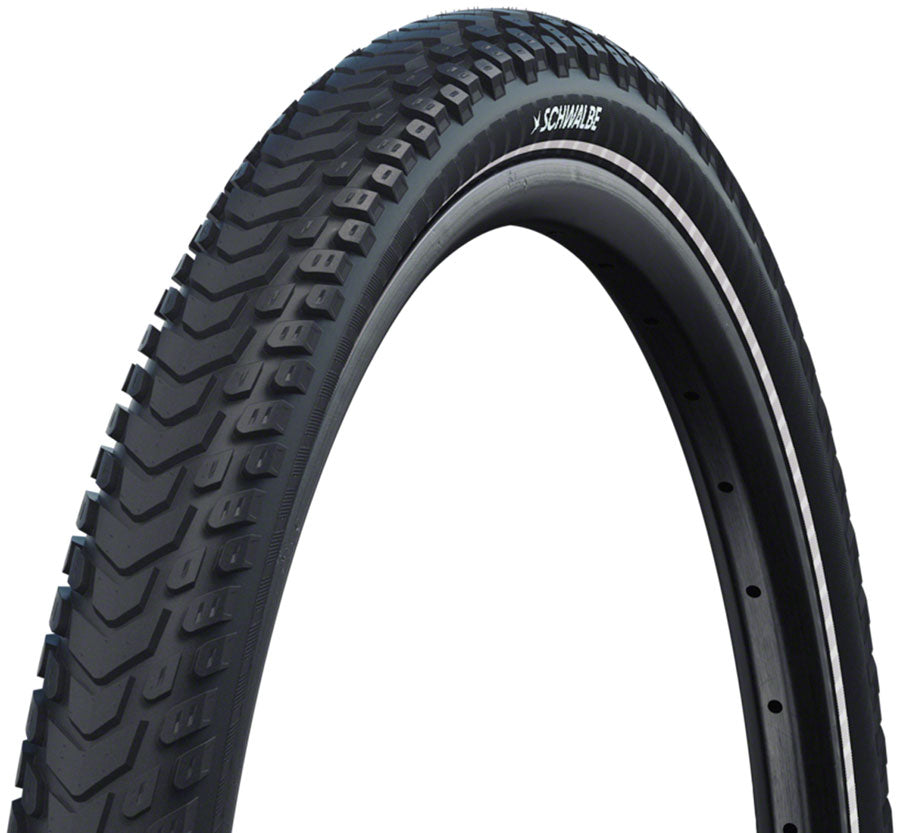Schwalbe Marathon Mondial Tire - 29 x 2.25, Clincher, Wire, Black/Reflective, Performance Line, RaceGuard, Double 11159541