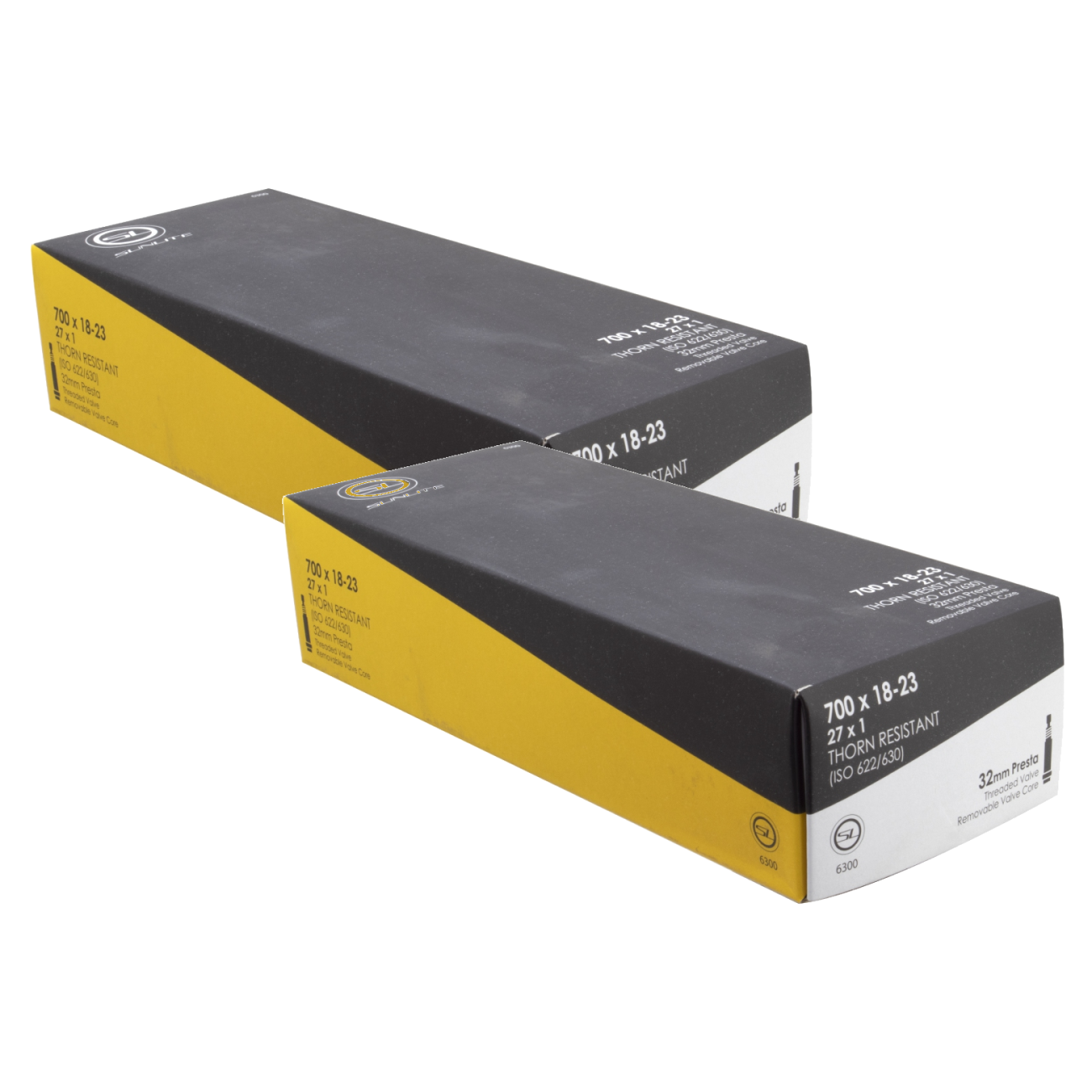 Pack of 2 Sunlite Thorn Resistant Presta Valve 700x18-23 (27x1) PV 32mm 0d