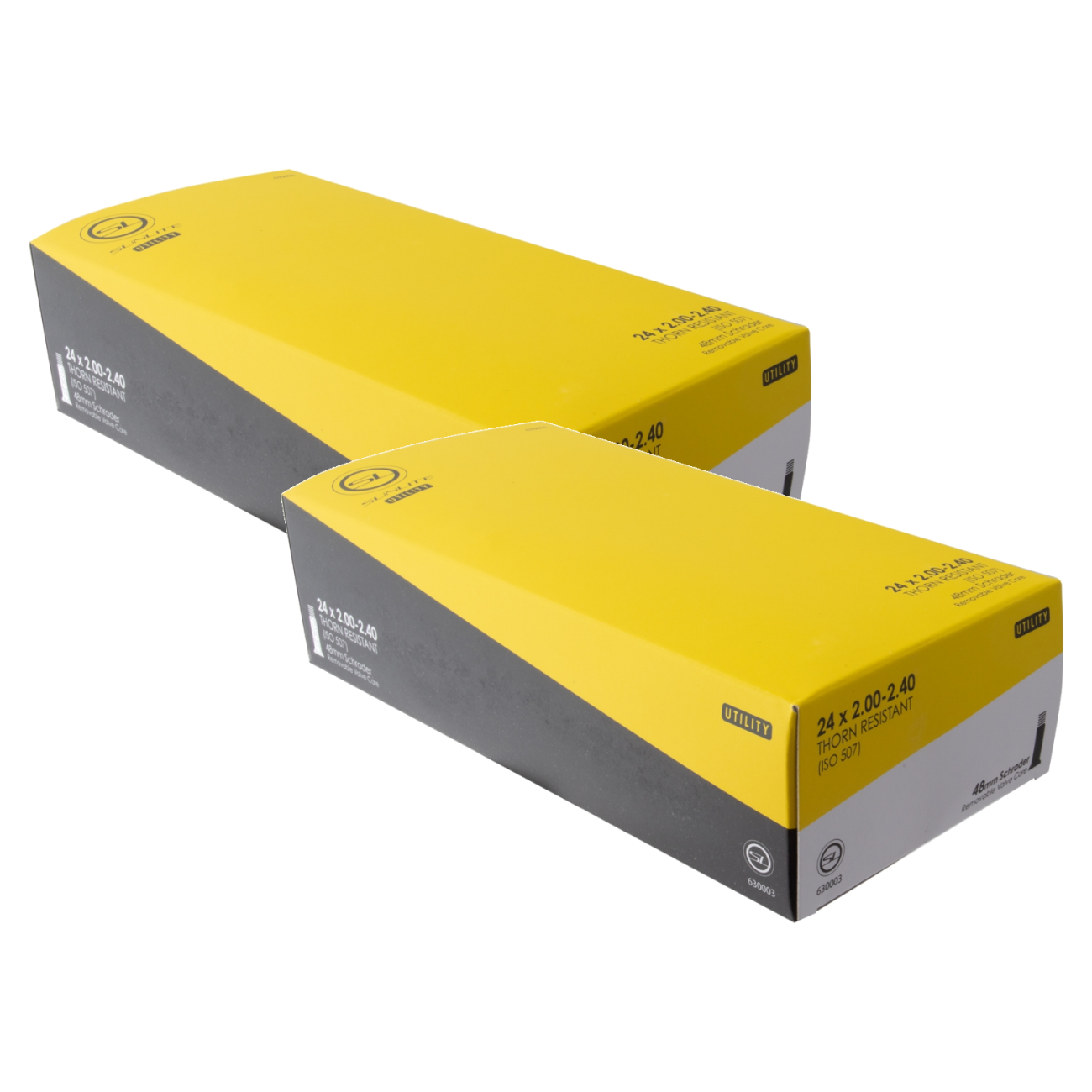 Pack of 2 Sunlite Utili-T Thorn Resistant Schrader Valve Tubes 24x2.00-2.40 SV