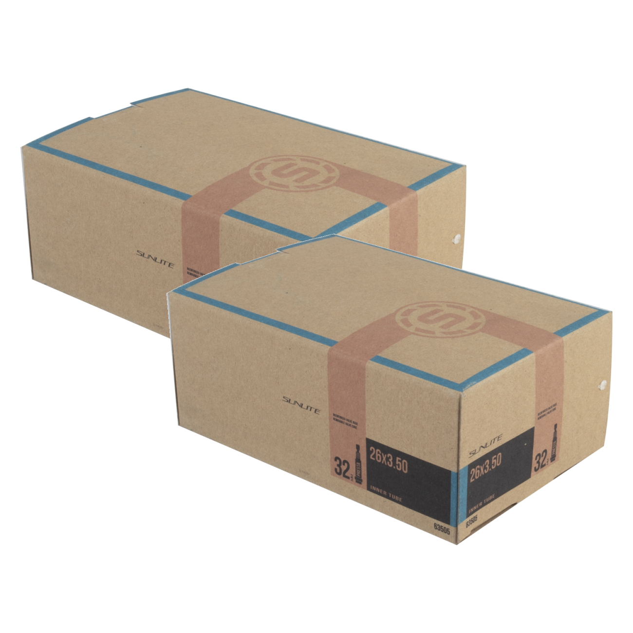 Pack of 2 Sunlite Standard Presta Valve 26x3.50 PV 32mm 0d