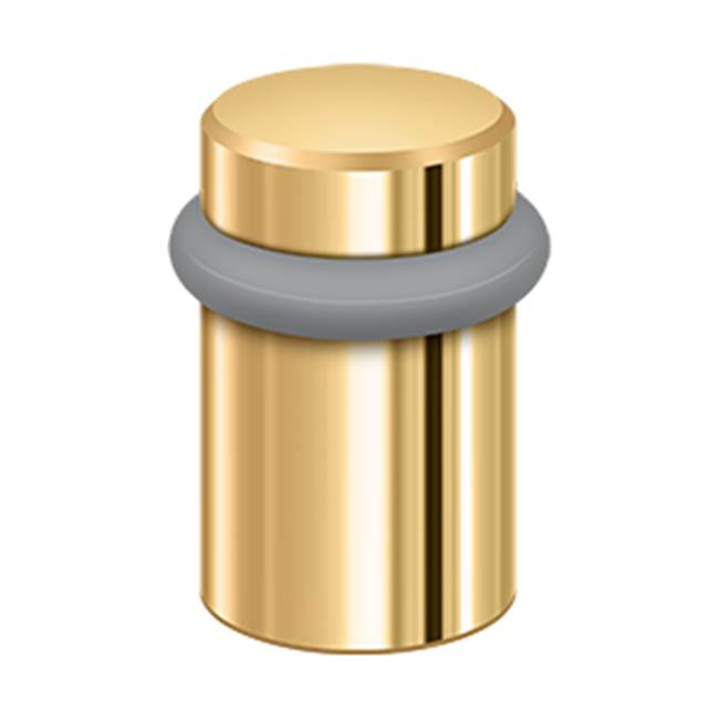Deltana UFB5000 Round Universal Floor Bumper 2, Solid Brass