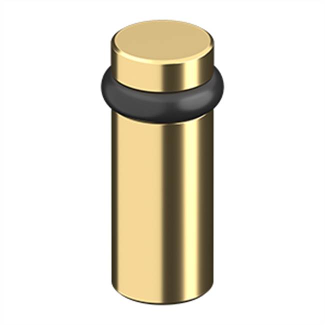 Deltana UFB6000 Round Universal Floor Bumper 3, Solid Brass