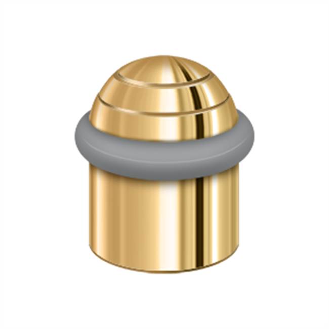 Deltana UFBD4505 Round Universal Floor Bumper Dome Cap 1-5/8, Solid Brass