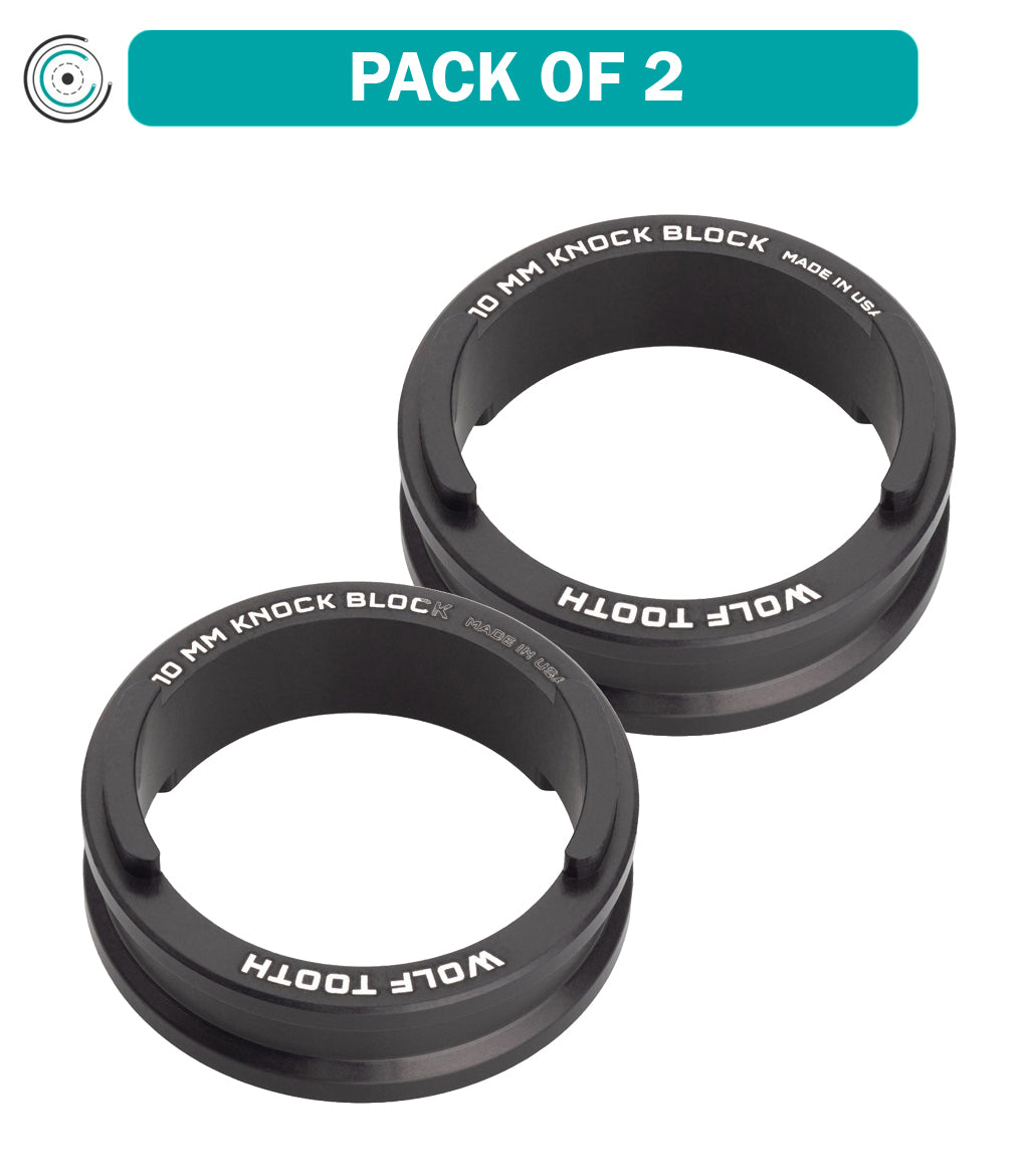 Pack of 2 Wolf Tooth Precision Headset Spacers for Trek Knock Block 10mm Nickel
