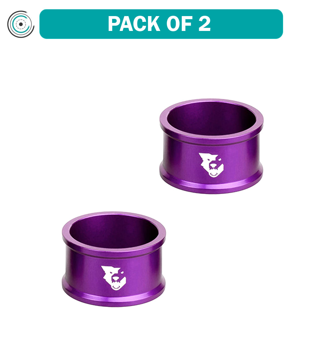 Pack of 2 Wolf Tooth Precision Headset Spacers 20mm Purple