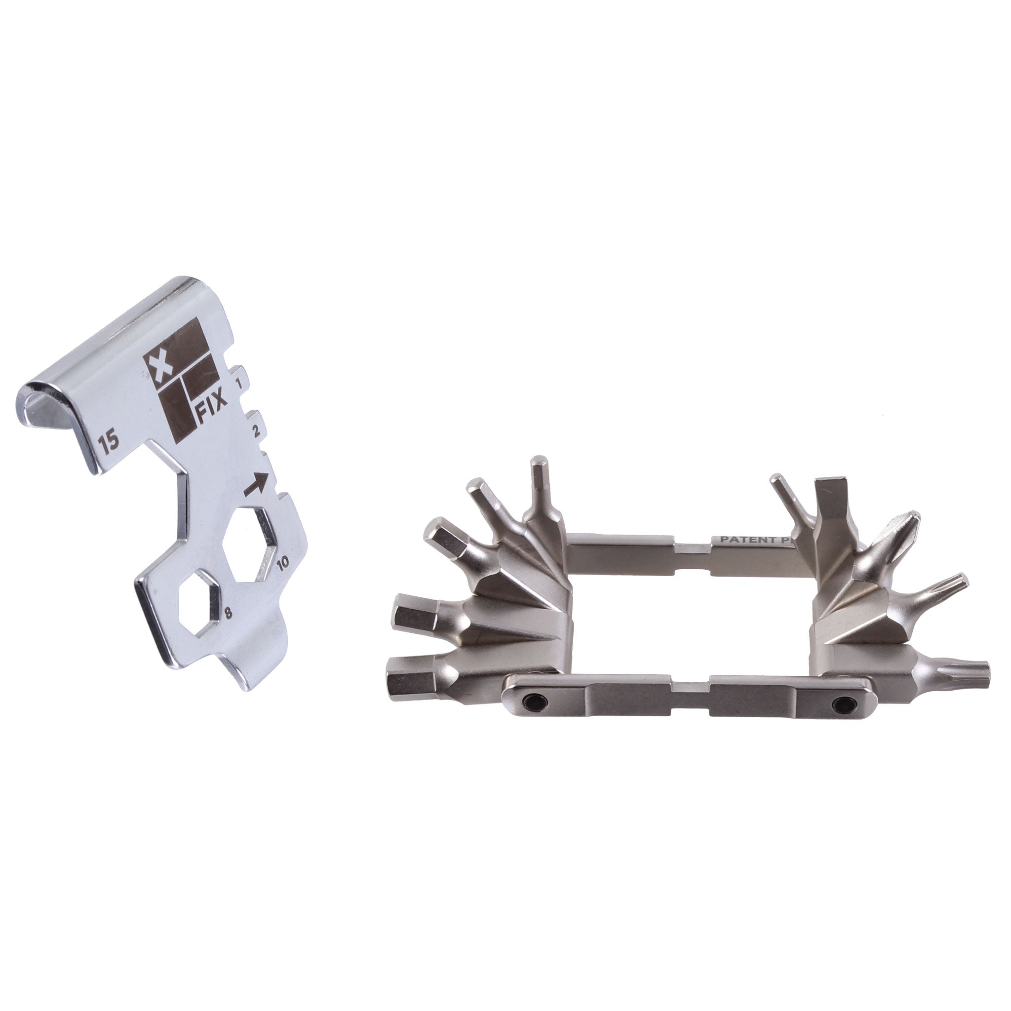 Fix Manufacturing Wheelie Wrench Folding Tool, Silver