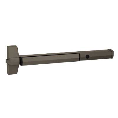 Accentra (Yale) 7105-36-613E Rim Exit Bar, Wide Stile Pushpad, 36" Device, Less Trim, Cylinder Dogging, Less Cylinder, Grade 1, Non-Handed, Dark Oxidized Bronze