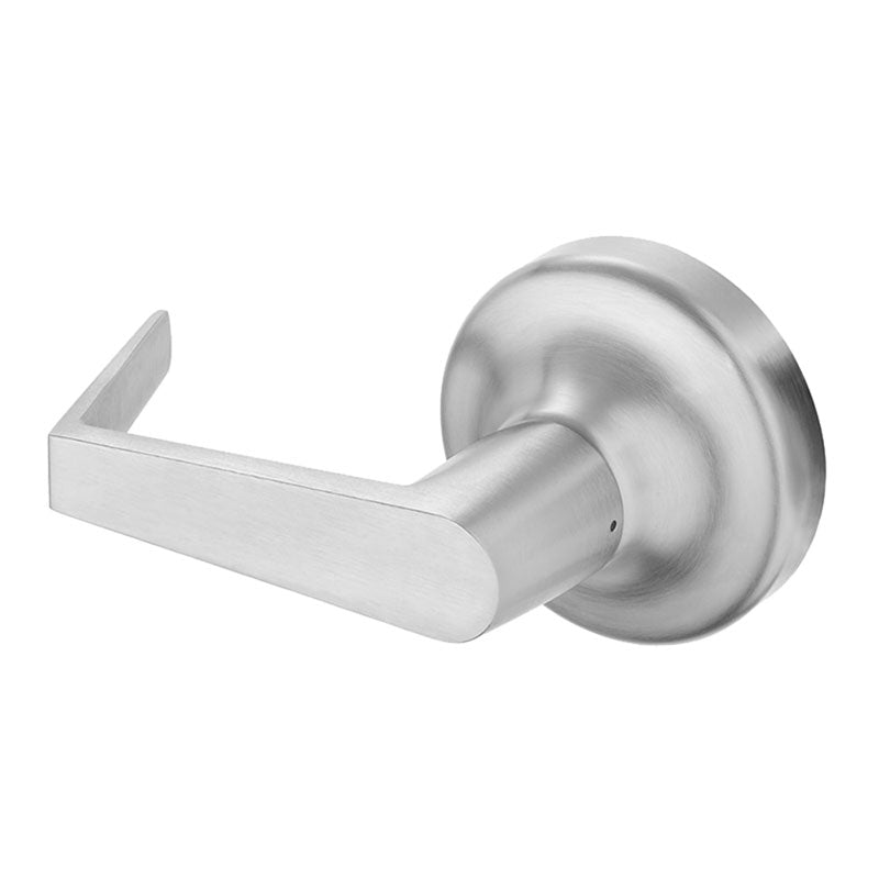 Accentra (Yale) AU448F 626 Exit Device Trim, Rose Trim, Passage, Augusta Lever, For 6100, 6170 Series, Non-Keyed, Satin Chrome