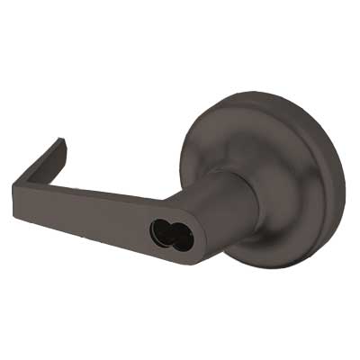 Accentra (Yale) B-AU-441F-695 Exit Device Rose Lever Trim, NightLatch, SFIC Prep, Less Core, Augusta Lever, For 6100 Series Exit Devices, Dark Bronze Painted