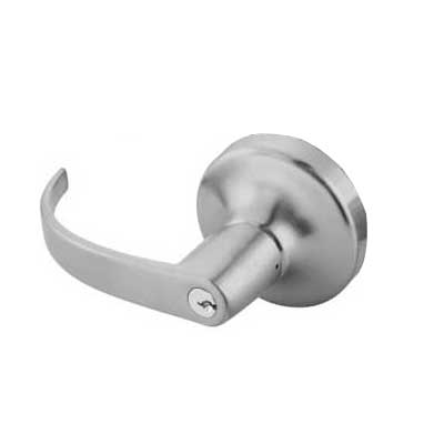 Accentra (Yale) PB-441F-2802-626 Exit Device Rose Lever Trim, NightLatch, PB Lever, For 6100 Series Exit Devices, Schlage C Keyway, [2] Keys, Satin Chrome