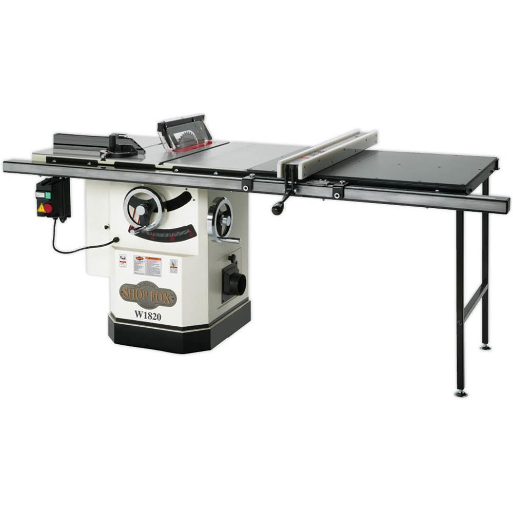 10 in. 3 HP Cabinet Table Saw with Riving Knife and Long Rails