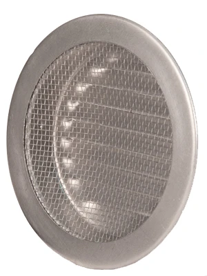 White 4 Inch Diameter Circle Vent For Airflow And Ventilation